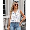 Zeagoo Women’s Silk Satin Camisole Tank Tops V Neck Pleated Dressy Casual Sleeveless Blouses Summer Business Work Shirts(Bf290)