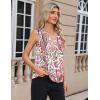 Zeagoo Women’s Silk Satin Camisole Tank Tops V Neck Pleated Dressy Casual Sleeveless Blouses Summer Business Work Shirts(Cx244)