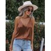 Zeagoo Womens Silk Satin Tank Tops V Neck Sleeveless Camisole Cami Spaghetti Straps Blouse Summer Loose Racerback Shirt(Brown)