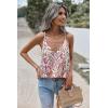 Zeagoo Womens Silk Satin Tank Tops V Neck Sleeveless Camisole Cami Spaghetti Straps Blouse Summer Loose Racerback Shirt(Cx244)