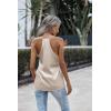 Zeagoo Womens Silk Satin Tank Tops V Neck Sleeveless Camisole Cami Spaghetti Straps Blouse Summer Loose Racerback Shirt(Light Champagne)