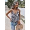 Zeagoo Womens Silk Satin Tank Tops V Neck Sleeveless Camisole Cami Spaghetti Straps Blouse Summer Loose Racerback Shirt(Mz473)