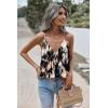 Zeagoo Womens Silk Satin Tank Tops V Neck Sleeveless Camisole Cami Spaghetti Straps Blouse Summer Loose Racerback Shirt(Zr220)