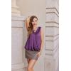 Zeagoo Womens Silk Satin Tank Tops V-Neck Sleeveless Camisole Tops Summer Cami Tank Dressy Tops(Purple)