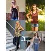 Zeagoo Women’s Sleeveless Sparkle Shimmer Camisole Vest Glitter Sequin Tank Tops(1-black)