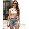 Zeagoo Women’s Sleeveless Sparkle Shimmer Camisole Vest Glitter Sequin Tank Tops(Champagne)