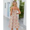 Zeagoo Womens Summer Dress Casual Flutter Boho Floral V Neck Flowy Midi A-Line Beach Vacation Sundresses with Pockets(Multicolor)