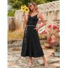 Zeagoo Womens Summer Maxi Dress Spaghetti Strap Casual Printed Dress Boho Floral Beach Sundress,(A-black)