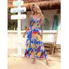 Zeagoo Womens Summer Maxi Dress Spaghetti Strap Casual Printed Dress Boho Floral Beach Sundress,(Floral-1)