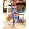 Zeagoo Womens Summer Maxi Dress Spaghetti Strap Casual Printed Dress Boho Floral Beach Sundress,(Floral-1)