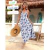 Zeagoo Womens Summer Maxi Dress Spaghetti Strap Casual Printed Dress Boho Floral Beach Sundress,(Floral-2)