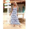 Zeagoo Womens Summer Maxi Dress Spaghetti Strap Casual Printed Dress Boho Floral Beach Sundress,(Floral-2)