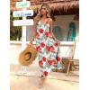 Zeagoo Womens Summer Maxi Dress Spaghetti Strap Casual Printed Dress Boho Floral Beach Sundress,(Floral-3)