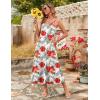 Zeagoo Womens Summer Maxi Dress Spaghetti Strap Casual Printed Dress Boho Floral Beach Sundress,(Floral-3)