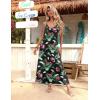 Zeagoo Womens Summer Maxi Dress Spaghetti Strap Casual Printed Dress Boho Floral Beach Sundress,(Floral-4)