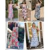 Zeagoo Womens Summer Maxi Dress Spaghetti Strap Casual Printed Dress Boho Floral Beach Sundress,(Floral-6)