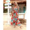 Zeagoo Womens Summer Maxi Dress Spaghetti Strap Casual Printed Dress Boho Floral Beach Sundress,(Floral-6)
