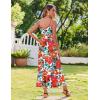 Zeagoo Womens Summer Maxi Dress Spaghetti Strap Casual Printed Dress Boho Floral Beach Sundress,(Floral-6)