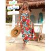Zeagoo Womens Summer Maxi Dress Spaghetti Strap Casual Printed Dress Boho Floral Beach Sundress,(Floral-6)