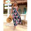 Zeagoo Womens Summer Maxi Dress Spaghetti Strap Casual Printed Dress Boho Floral Beach Sundress,(Floral-7)