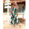 Zeagoo Womens Summer Maxi Dress Spaghetti Strap Casual Printed Dress Boho Floral Beach Sundress,(Pattern-1)