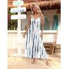 Zeagoo Womens Summer Maxi Dress Spaghetti Strap Casual Printed Dress Boho Floral Beach Sundress,(Pattern-2)