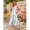 Zeagoo Womens Summer Maxi Dress Spaghetti Strap Casual Printed Dress Boho Floral Beach Sundress,(Pattern-2)