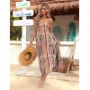 Zeagoo Womens Summer Maxi Dress Spaghetti Strap Casual Printed Dress Boho Floral Beach Sundress,(Pattern-3)