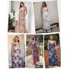 Zeagoo Womens Summer Maxi Dress Spaghetti Strap Casual Printed Dress Boho Floral Beach Sundress,(Pattern-3)