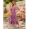 Zeagoo Womens Summer Maxi Dress Spaghetti Strap Casual Printed Dress Boho Floral Beach Sundress,(Pattern-6)