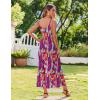 Zeagoo Womens Summer Maxi Dress Spaghetti Strap Casual Printed Dress Boho Floral Beach Sundress,(Pattern-6)