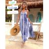 Zeagoo Womens Summer Maxi Dress Spaghetti Strap Casual Printed Dress Boho Floral Beach Sundress,(Pattern-7)