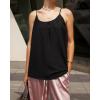 Zeagoo Womens Summer Sleeveless Tops Scoop Neck Cute Tank Camisole Casual Loose Fit Tops(Black)