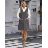 Zeagoo Women’s Sweater Vest Dresses for Women 2026 V Neck Sleeveless Knit Pullover Sweater with Pockets Fall Winter Outfits(Dark Grey)