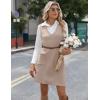 Zeagoo Women’s Sweater Vest Dresses for Women 2026 V Neck Sleeveless Knit Pullover Sweater with Pockets Fall Winter Outfits(Wa)