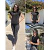 Zeagoo Womens Sweater Vest Fall 2026 Loose Fit Cape Sleeve Knit Ribbed Tank Tops with Front Pocket S-XXL(Black)
