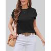 Zeagoo Womens Sweater Vest Fall 2026 Loose Fit Cape Sleeve Knit Ribbed Tank Tops with Front Pocket S-XXL(Black)