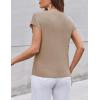 Zeagoo Womens Sweater Vest Fall 2026 Loose Fit Cape Sleeve Knit Ribbed Tank Tops with Front Pocket S-XXL(Light Coffee)