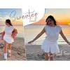 Zeagoo Womens Sweater Vest Fall 2026 Loose Fit Cape Sleeve Knit Ribbed Tank Tops with Front Pocket S-XXL(White)