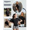 Zeagoo Women’s T-Shirts Short Sleeve Tops Summer Casual Blouse Crew Neck Basic Shirt 2 Pack Loose Fit Tee(Aa-black)