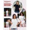Zeagoo Women’s T-Shirts Short Sleeve Tops Summer Casual Blouse Crew Neck Basic Shirt 2 Pack Loose Fit Tee(Black white)