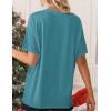 Zeagoo Women’s T-Shirts Short Sleeve Tops Summer Casual Blouse Crew Neck Basic Shirt 2 Pack Loose Fit Tee(Purple blue Green)