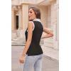 Zeagoo Womens Tank Tops 2024 Casual V Neck Sleeveless Blouses Slim Fit UPF 50+ Polo Shirts XS-XXL(Black)