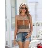 Zeagoo Womens Tank Tops 2026 Summer Loose Fit Crew Neck Boho Tunic Pleated Babydoll Sleeveless Shirts with Button Detail(Jh398)