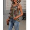 Zeagoo Womens Tank Tops Summer Sleeveless Loose Fit Tops V Neck Pleated Shirts Basic Tees Dressy Casual Trendy Clothes(A-mz721- Multicolor)