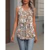 Zeagoo Womens Tank Tops Summer Sleeveless Loose Fit Tops V Neck Pleated Shirts Basic Tees Dressy Casual Trendy Clothes(Mz453)
