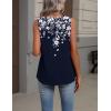 Zeagoo Womens Tank Tops Summer Sleeveless Loose Fit Tops V Neck Pleated Shirts Basic Tees Dressy Casual Trendy Clothes(Sf103)