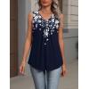 Zeagoo Womens Tank Tops Summer Sleeveless Loose Fit Tops V Neck Pleated Shirts Basic Tees Dressy Casual Trendy Clothes(Sf103)