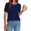 Navy Blue White Stripe