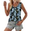 Black Blue Floral